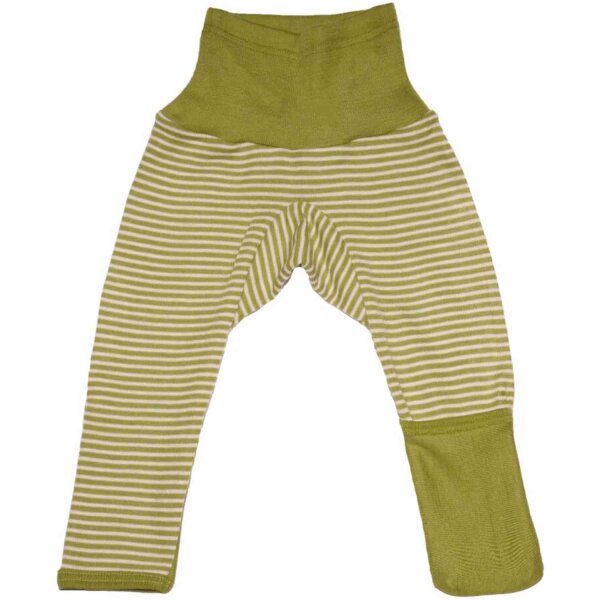 Baby-Hose lang grün geringelt
