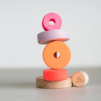 Scheibenturm klein neonpink - S