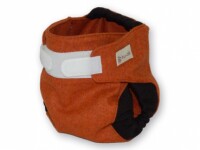 Hu-da Woll-Klett&uuml;berhose orangebraun/braun