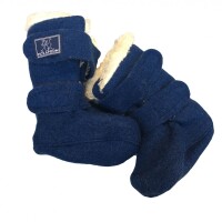 Booties Walk Pl&uuml;sch Klett marine
