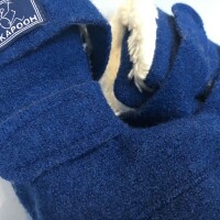 Booties Walk Pl&uuml;sch Klett marine