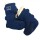 Booties Walk Plüsch Klett marine