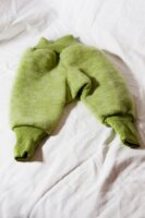 Baby-Hose Wollfleece gr&uuml;n meliert