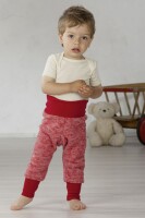 Cosilana Baby-Hose Wollfleece rot meliert