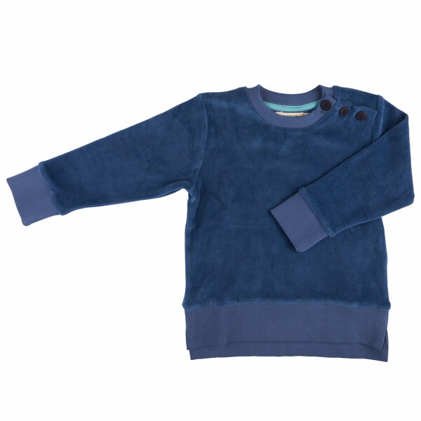 Sweatshirt Velour night blue - 98