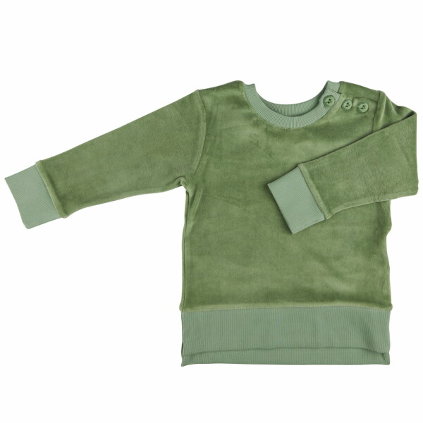 Sweatshirt Velour basil - 98