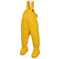 Babybuddy Regenhose mit Fuß gelb