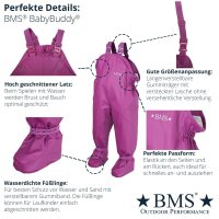 Babybuddy Regenhose mit Fuß gelb