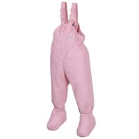 Babybuddy Regenhose mit Fu&szlig; rosa