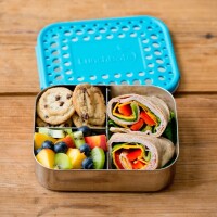 LunchBots Trio Dots aqua