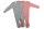 Overall m. Fuß Wolle/Seide rot geringelt