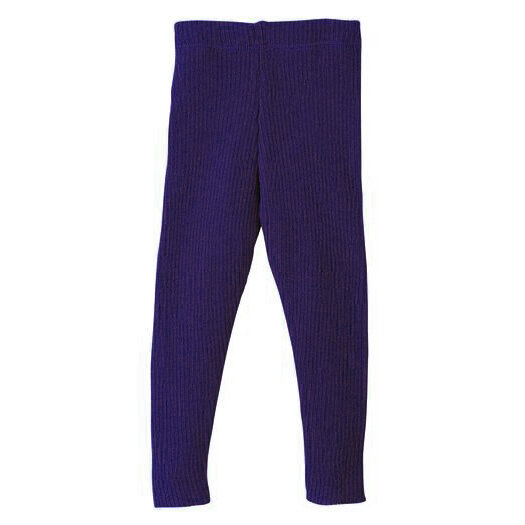 Strick-Legging 100% Wolle marine