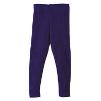 Strick-Legging 100% Wolle marine