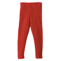 Strick-Legging 100% Wolle rot