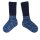 Babysöckchen 75% Wolle blau meliert