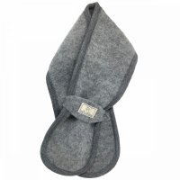 Schal Wollfleece grau