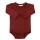 Basic Body langarm Wolle weinrot - 80