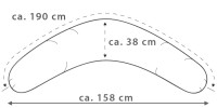Original Theraline Stillkissen Mikroperlen