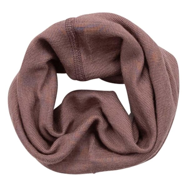 Schlauchschal Wolle/Seide uni mauve - 1