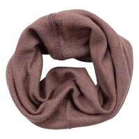 Schlauchschal Wolle/Seide uni mauve - 1