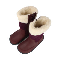 Hermelin Winterstiefel Wolle dunkelrot - 32