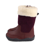 Hermelin Winterstiefel Wolle dunkelrot - 25