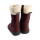 Hermelin Winterstiefel Wolle dunkelrot - 25