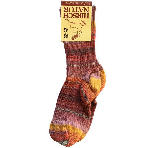 Grobstricksocke Wolle Obst - 23-24