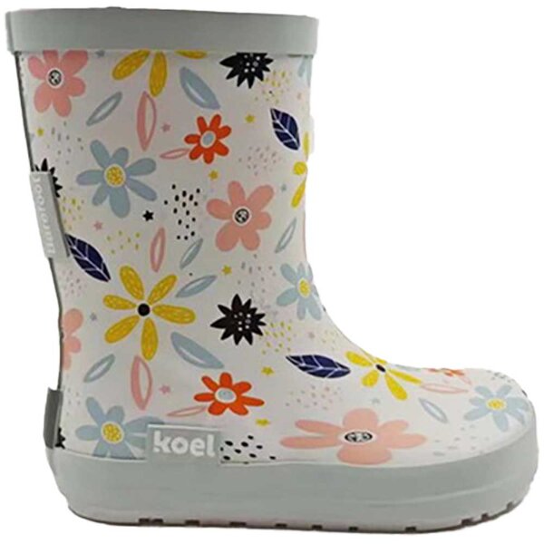 Gummistiefel Barefoot white flowers - 26