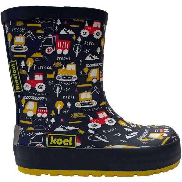 Gummistiefel Barefoot tractor blue - 23