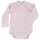 Wickelbody Wolle Seide rosa meliert - 50/56