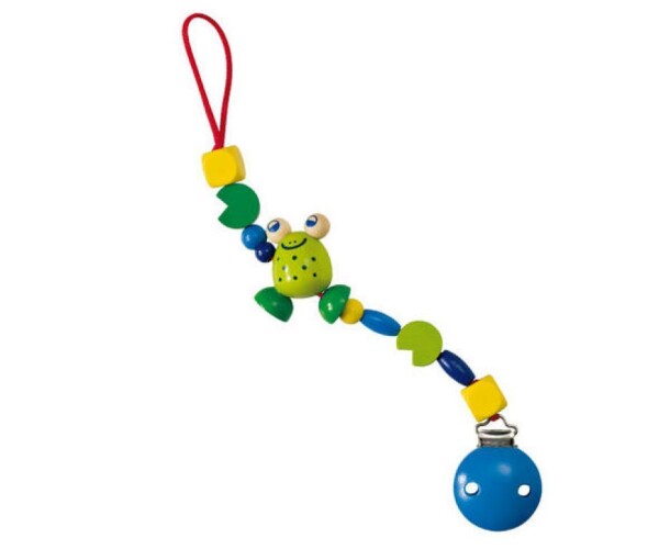 Schnullerkette Collini Frosch