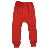 Unterhose lang Wolle/Seide rot