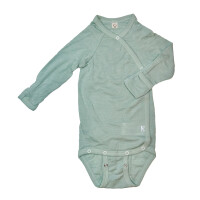 Wickelbody Wolle/Seide mint - 74/80