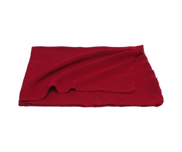 Wickeldecke 80x95cm Wolle burgund