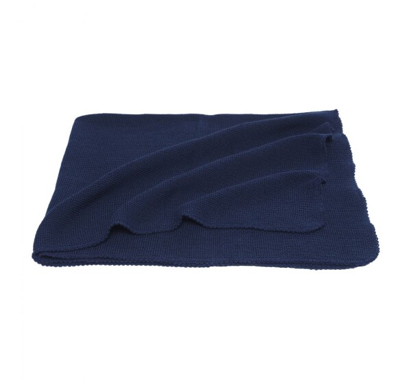Wickeldecke 80x95cm Wolle marine