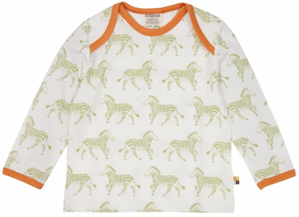Shirt lang Zebras avocado - 74/80