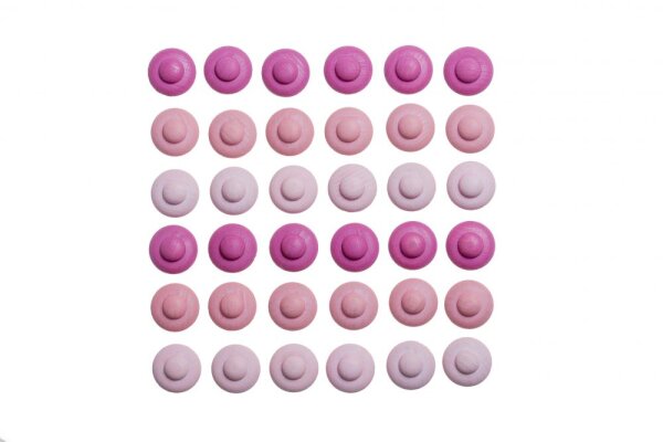 36 Mandala Blüten pink