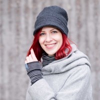 Stulpen Wolle/Seide alt ros&eacute; - 2
