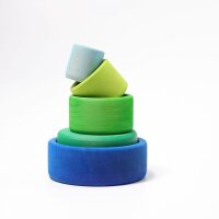 Sch&auml;lchensatz ozeanblau