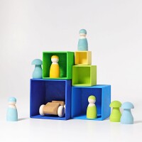 Kleiner Kistensatz blau