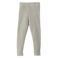 Strick-Legging grau