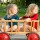 Body Langarm Wolle/Seide kirschrot