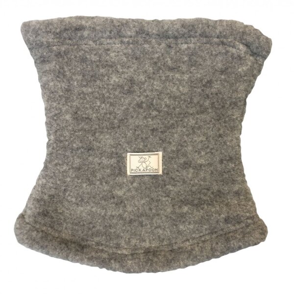 Schlupfschal Wollfleece grau