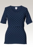 Still-Shirt kurzarm Dot Navy