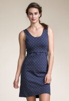 Still-Kleid ohne Arm Dot Navy