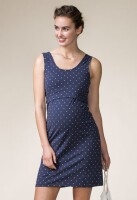 Still-Kleid ohne Arm Dot Navy