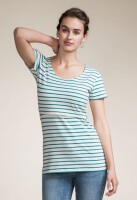 Still-Shirt Simone kurzarm Stripe Green Pool