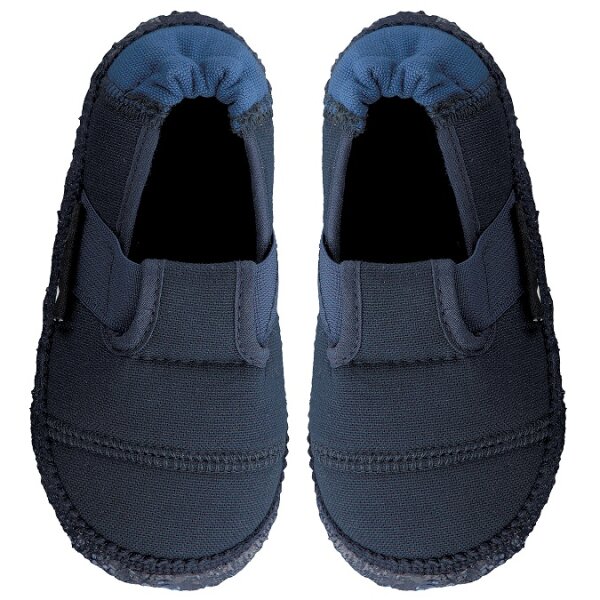 Hausschuhe Klette blau