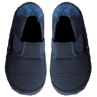 Hausschuhe Klette blau